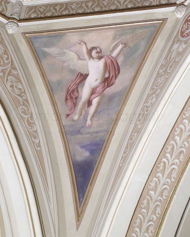 Angelo - 1866 -affresco - chiesa di Santa Maria Immacolata delle Grazie - Bergamo